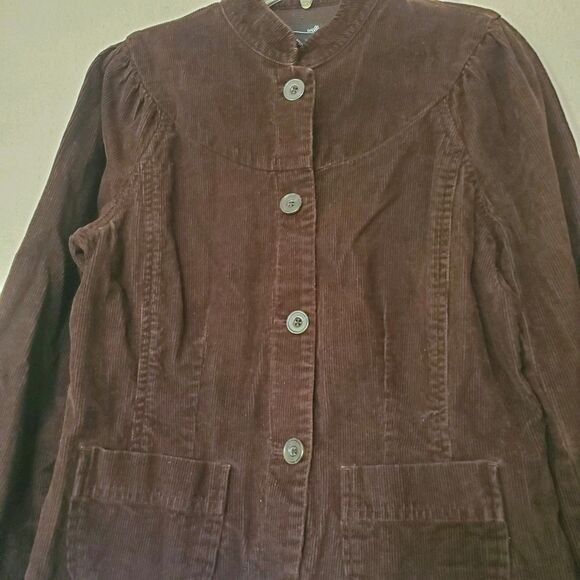 Willi Smith Corduroy Jacket Blazer Womens M Pockets Autumn Vintage 70s 80s - Picture 6 of 16